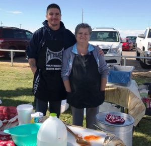 TJ Munoz and Pearla TDS Too Darn Spicy cooking team