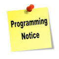 Programming Notice