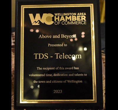 TDS named ‘Above and Beyond’ business in Wellington, Colorado image